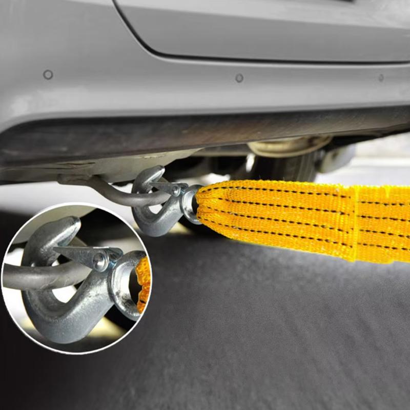 Universal Trailer Rope Car Motorcycle Trucks Nylon Super-powerful Towing Pull Rope Strap Hooks Outdoor Emergency Car Accessories