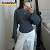 Women's Fashion Casual Long Sleeve O-Neck Blouses & Shirts