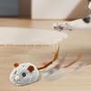 Interactive Cat Toy Games Rechargeable Plush Mice Interactive Toys For Cats With Silent Wheel For Exercise Play Entertain