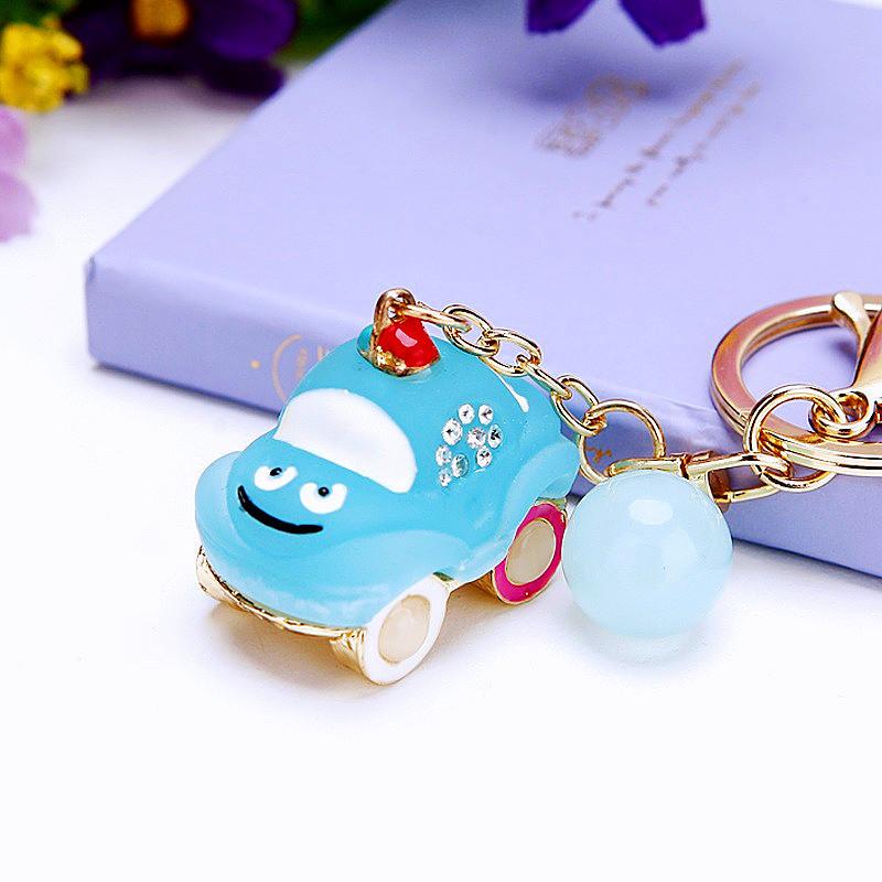 Stunning Rhinestone Alarm Car Keychain Metal Key Ring Accessory For Women Gifts