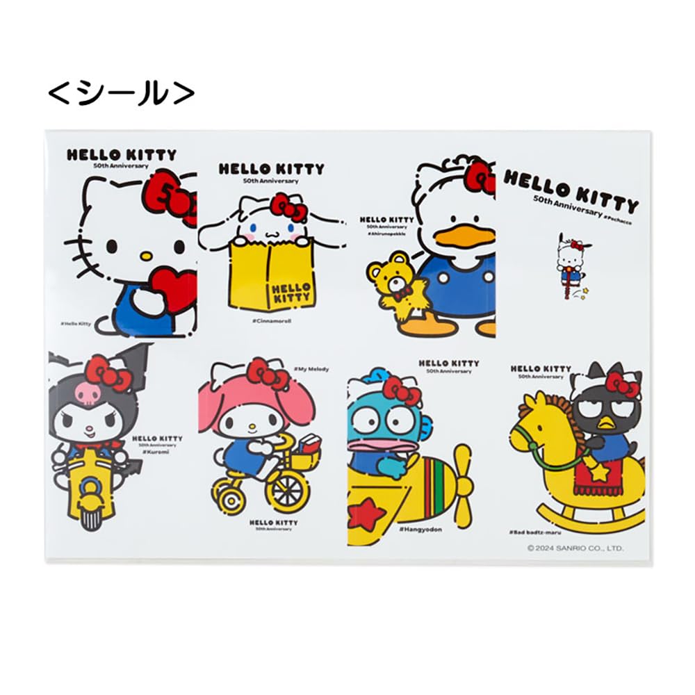 Sanrio HELLO Sanrio Characters Sticker Set with 22 x x 130028 (SANRIO) Everyone! File, 15.3 0.2 cm, PP/Paper,