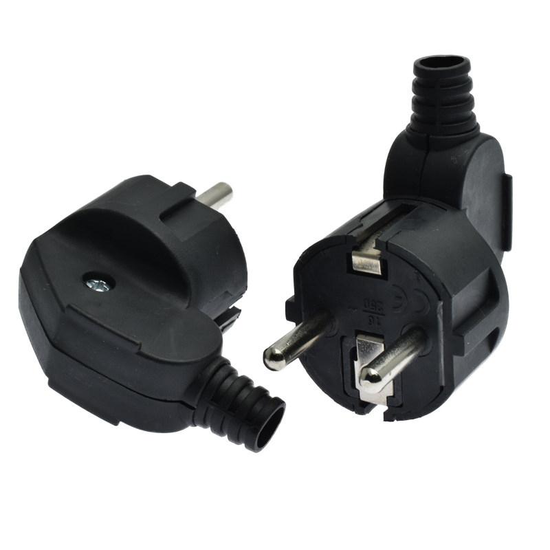 Euro Plug 16A Adapter Male Replacement Adapter France Korea Germany Plug AC Outlets Rewireable Euro Wall Socket For Power Cable