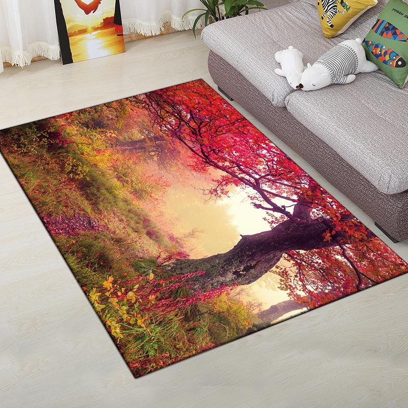 Living Room Carpet Bedroom Bedside Carpet Simple Floor Mat Foot Mat and Machine Washable Entrance Mat