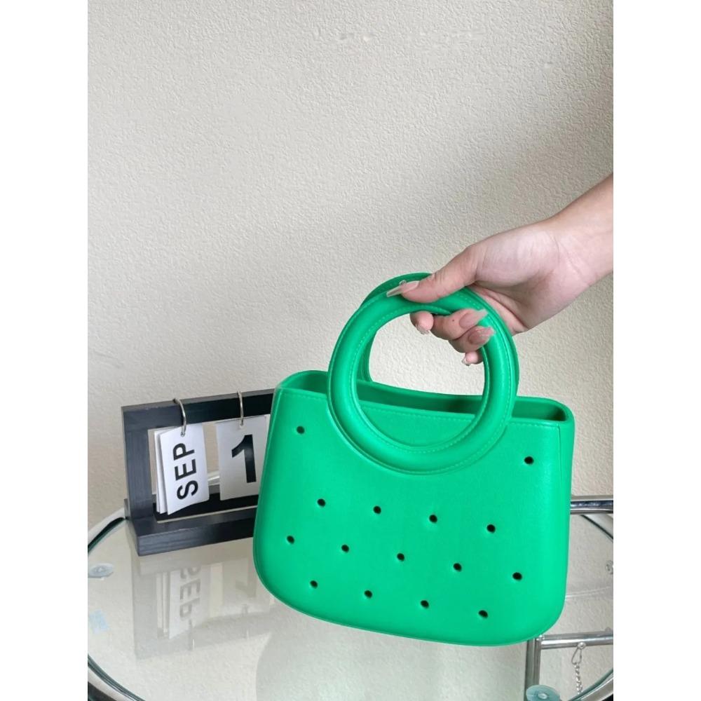 Waterproof Beach Bag Leisure DIY Colorful Fashi Handbags Sandproof Anti-slip Handle EVA Handbags Travel Toiletry Storage Bags
