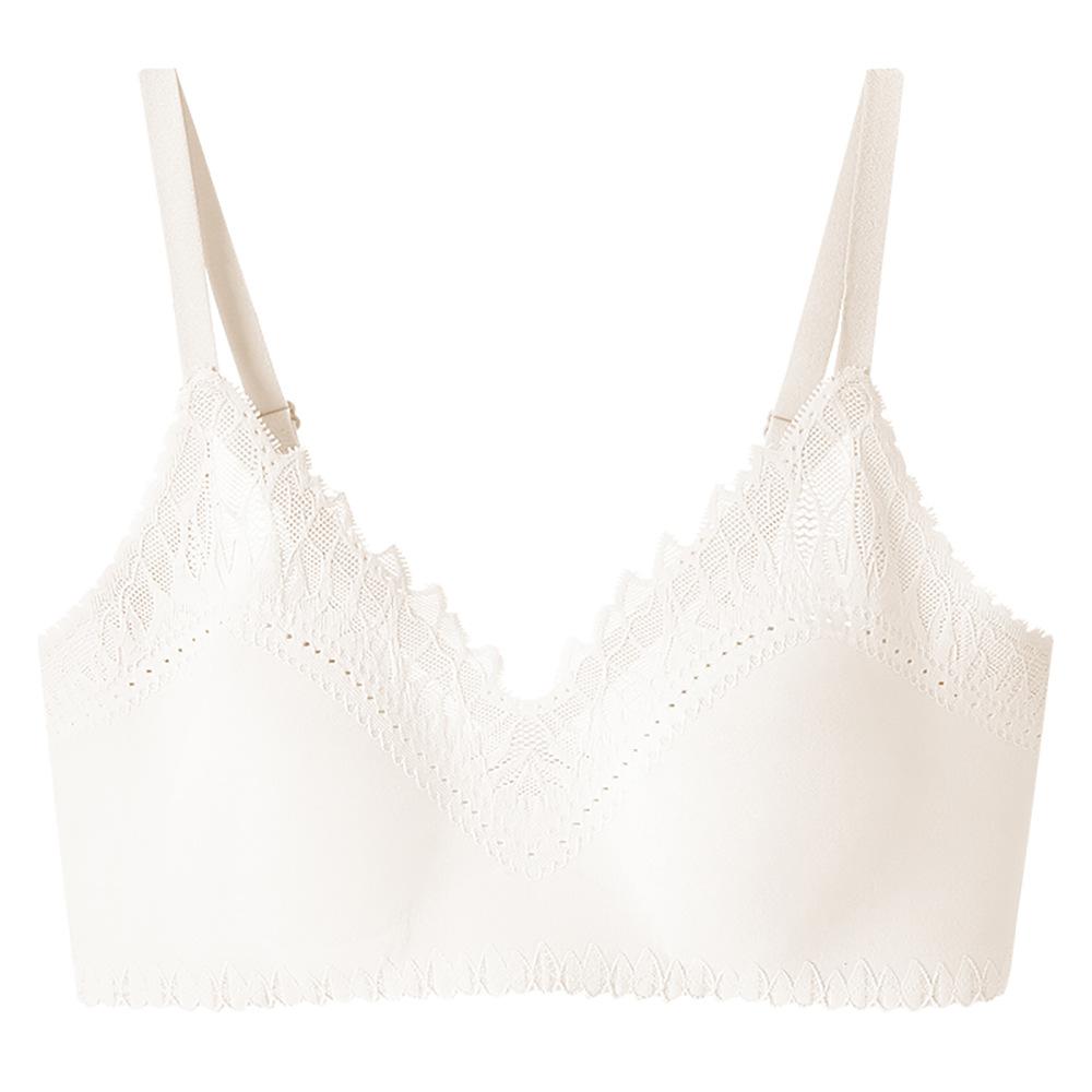 Lace Bra Push Up Underwear Seamless Feminine Comfort No Steel Ring Bra