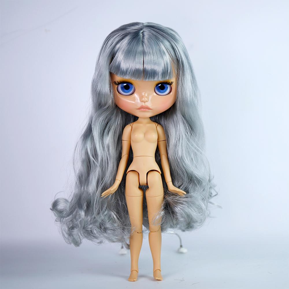 Icy Dbs Blyth Doll 19 Joints 30cm Body Bjd Doll Matte Face Glossy Face Tan Skin Beep Lips Hand-Painted Makeup Diy Hair Girl Gift