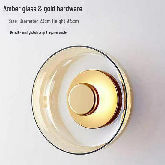 Nordic Minimalist Wall Lamp - Modern Glass Design for Living Room, Bedroom, or Aisle Decor.