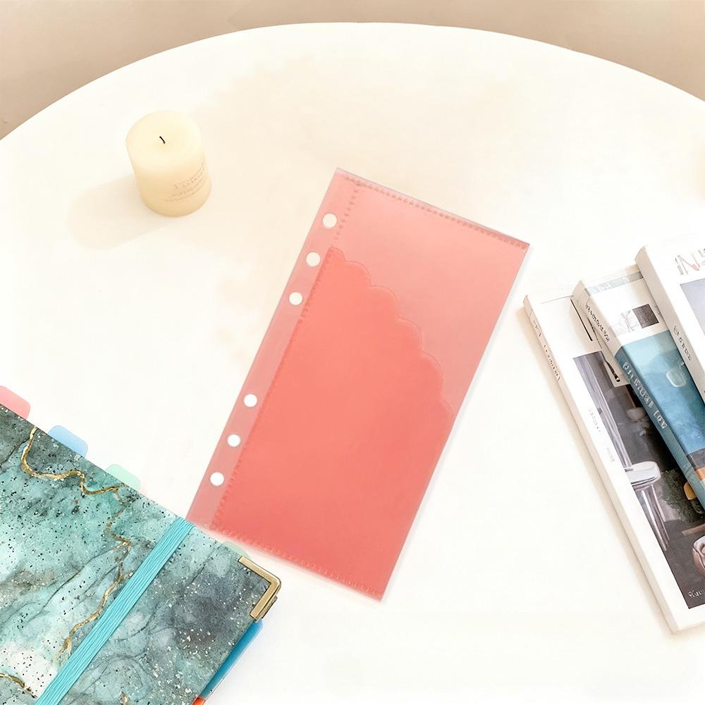 A6 PP Double-Layer Paper Index Divider 6 Holes For Binder Planner Notebook Stationery Notebook Paper Divider Accessories