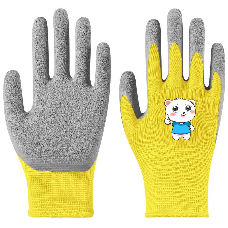 Kids' Anti-Bite Non-Slip Crab-Resistant Gloves for Gardening and Outdoor Play.