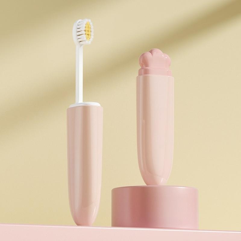 

Многостилевые зубные щетки Дорожный складной набор зубной щетки и зубной пасты Многофункциональная с мягкой щетиной Подходит для взрослых розовый