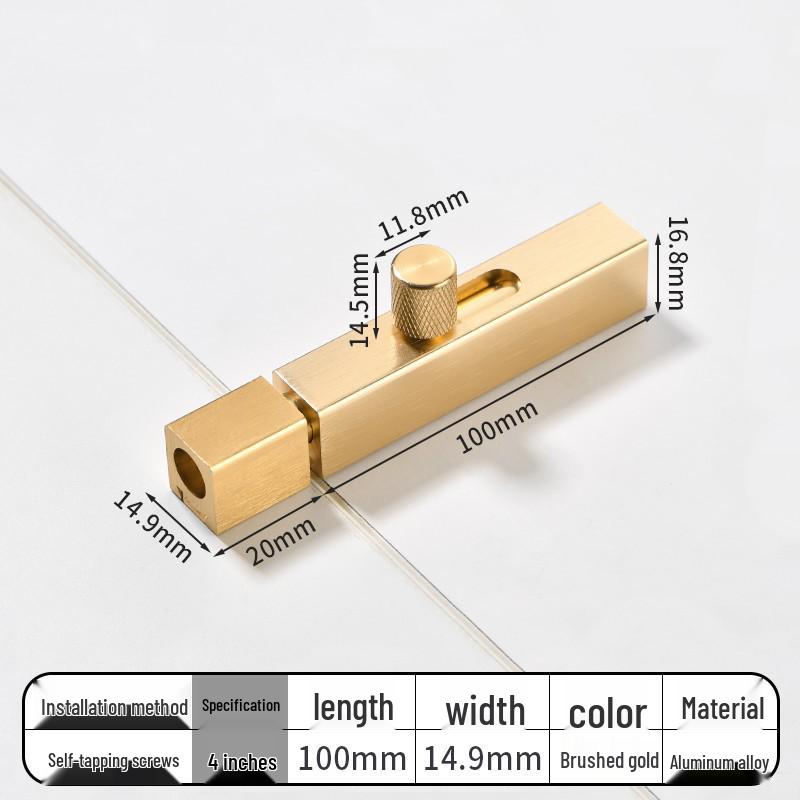No-Drill Bathroom Door Latch: Simple Lock for Toilet & Sliding Doors