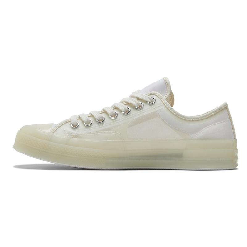 Converse Chuck 70 Comfortable and Versatile Low-Top Canvas Shoes Unisex White