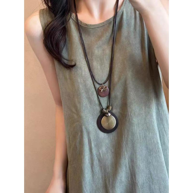 Богемное ожерелье женское новое экзотическое ретро регулируемое длинное аксессуары на шею