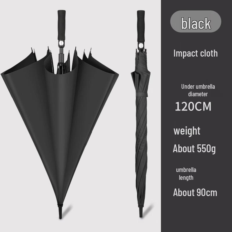 Oversized 27-inch Semi-Automatic Windproof Golf Umbrella