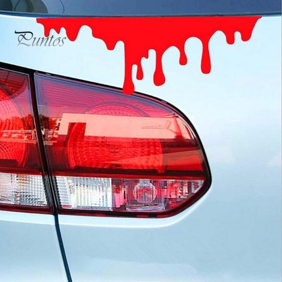 Autoaufkleber Reflektierend Einzigartig Rot Kreative Aufkleber für Autos Blut
