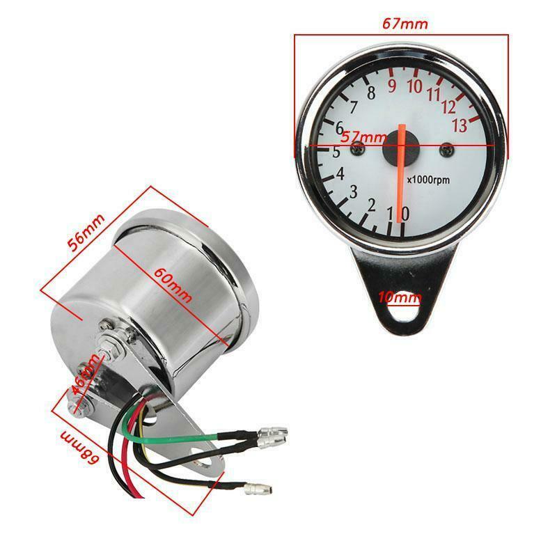 Motorrad Tacho Universal Backlit 12V Zubehör Geschwindigkeitsmesser Tachoanzeige Hintergrundbeleuchtung für Yamaha FZS 1000 Fazer GN 125 ...