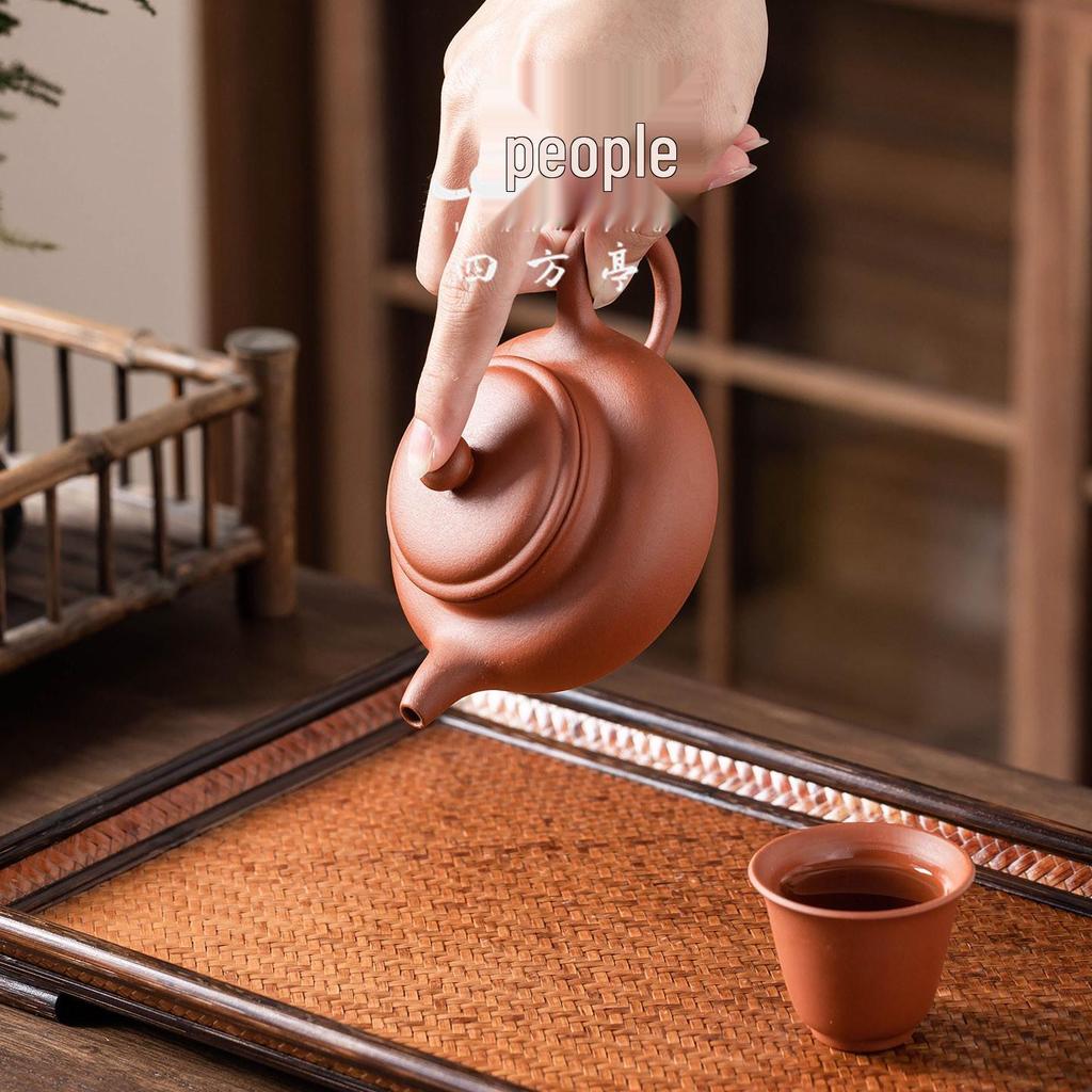 Yixing Handmade Purple Clay Gongfu Teapot - Original Red Clay, 2026 Model for Home Brewing.