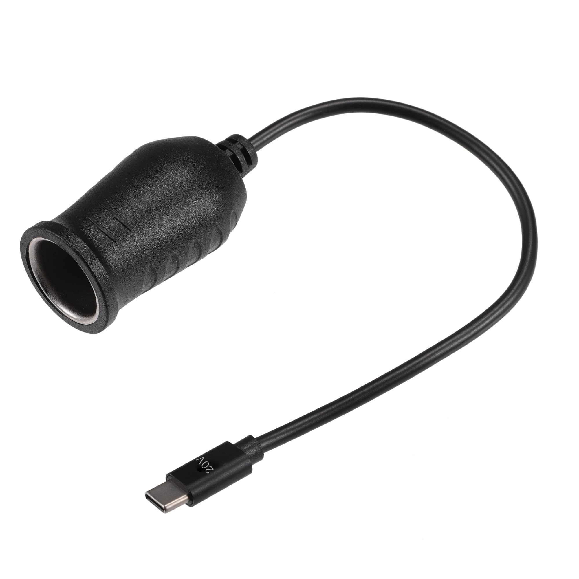 

Хихаха 20В Адаптер прикуривателя Автомобиль Дом на колесах USB Type C Гнездо Преобразователь прикуривателя чёрный