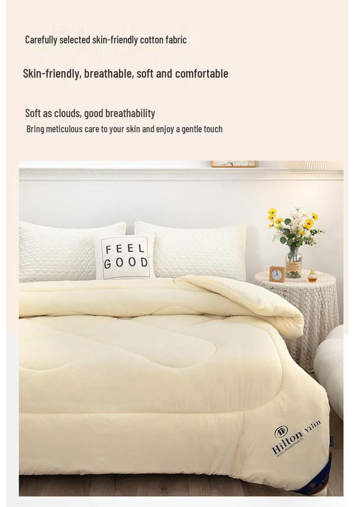 Hilton Hotel Style Feather Velvet Quilt - Spring, Autumn & Winter Bedding Gift.