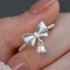 925 Silber Liebesherz Ring für Damen Mädchen Geschenk Linie Perle Koreanischer Süßer Schmuck Geburtstagsgeschenk