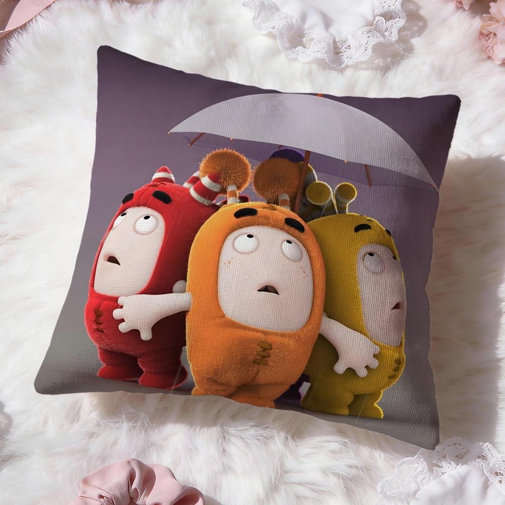 

Мила Мультяшна Наволочка O-Oddbods Преміальний Комфорт Двостороння Наволочка - Дизайн Два в Одному для Будь-якої Кімнати та Салону Авто 50cmx50cm