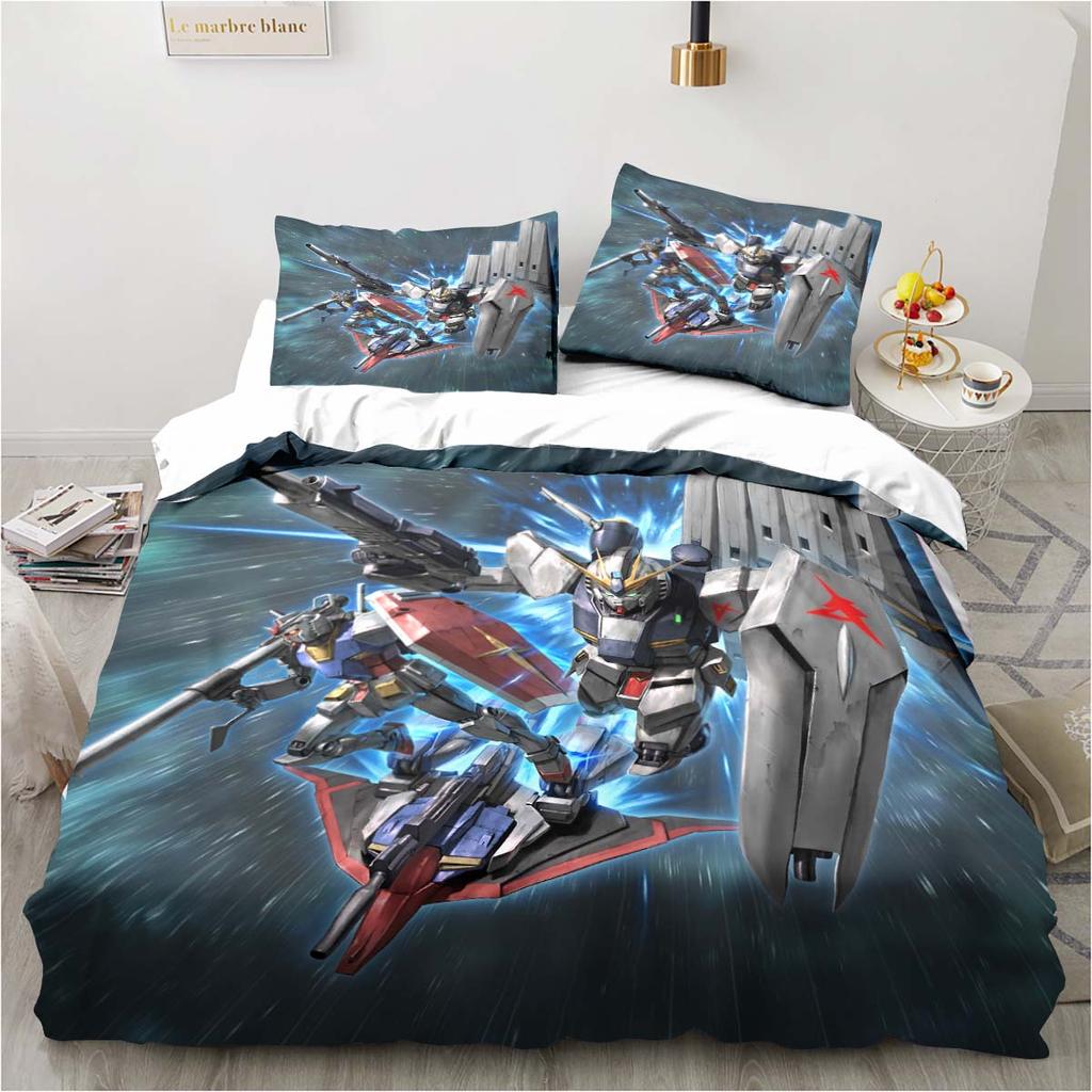 Fashion Anime Robot BANG BRAVERN Home Textile Pillow Case Bed Linen Duvet Covers Kids Comforter Bedding Sets For Home Textiles