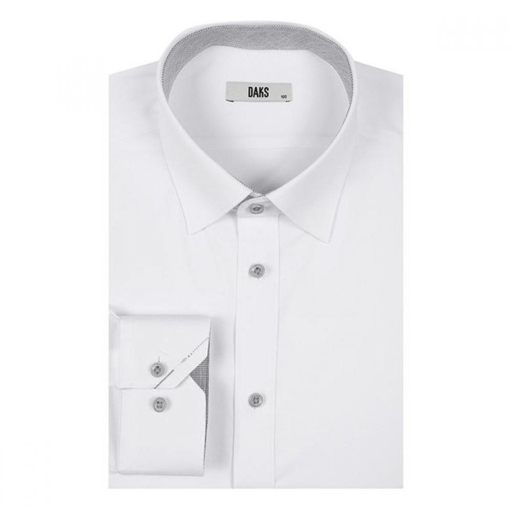 DakS Men S Stretch Solid Long Sleeve Shirt