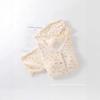 New pajamas women's pure cotton gauze double-layer crepe thin long-sleeved spring and autumn summer collarless cotton loungewear set