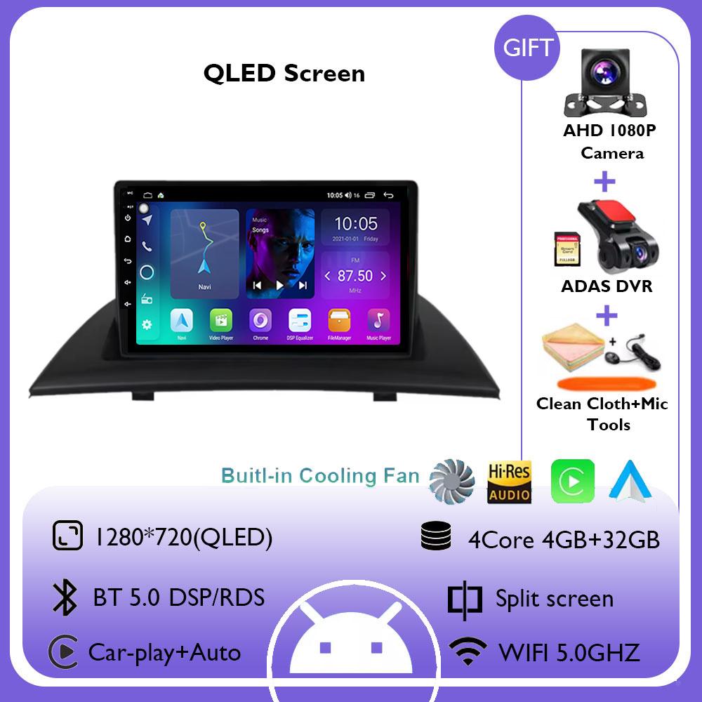 Android 14 For BMW X3 E83 2004 2005 20072008 2009 2010 2011 2012 Navigation GPS Auto CarPlay Radio Car Multimedia Video Player