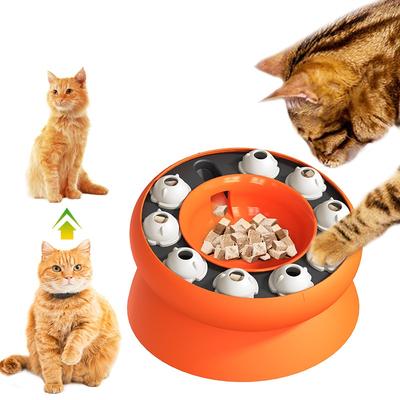 Popular Puzzle Multifunctional Cat Supplies Leaky Slow Food Bowl Cat Self-Hi Interactive Toys Pet Cat Supplies