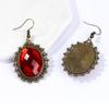 Retro European-American Metal Gem Pendant Earrings - Classic Hot Selling Style
