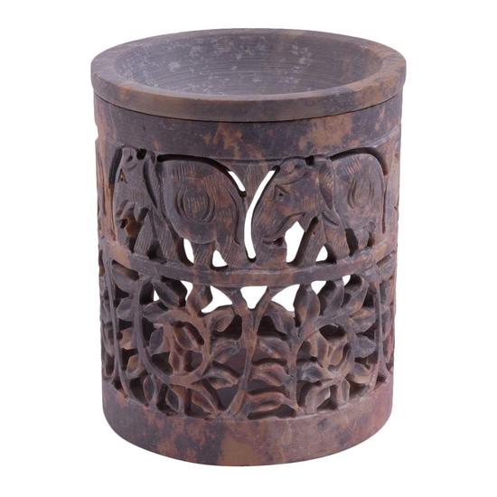 

Крокон Подсвечник для чайной свечи ручной резьбы | Мыльный камень | Диффузор для масла | Подставка для благовоний | Ароматерапия Спа | Декор для дома, офиса и кухни |