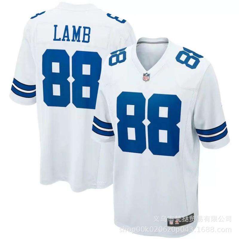 Camiseta de Fútbol Americano NFL Dallas Cowboys para Hombre Manga Corta Mezcla de Algodón Uniforme Deportivo de Equipo Rugby Baloncesto Entrenamiento