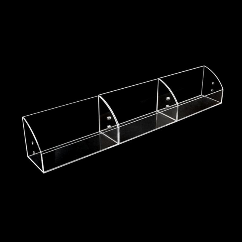Clear Display Risers Stand 1 2 3 Tiers Makeup Organizers Acrylic Display Shelf with Dividers Dresser Display Stand