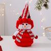 Festival Snowman Doll Ornament Plush Toy For Winter Parties Quality Cotton Plastic Materials Easy Setups Store Display
