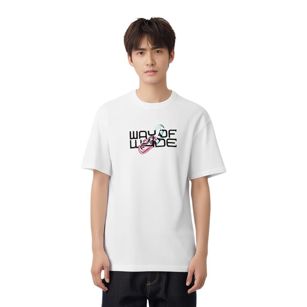 Li Ning T Shirts Unisex White Crew Neck Moderate AHSS641-2K