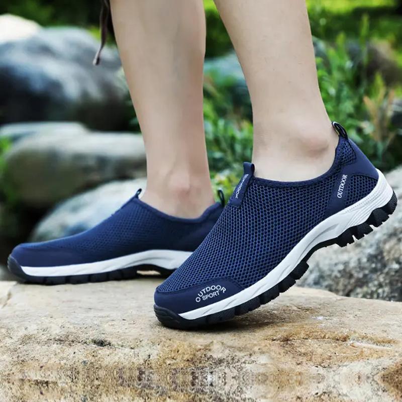 Men Hiking Shoes Outdoor Sneakers for Man Flat Sport Casual Shoes Non-slip Cilmbing Trainers