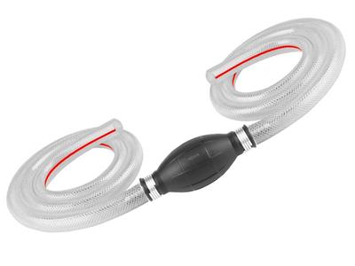 Fuel Hand Pump - 2 X 12 Mm X 1 M Hose + Bulb