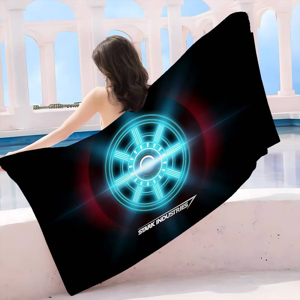 

S-Stark I-Industries Group Microfiber Beach Towel Absorbent Quick dry Soft Yoga Swimming Resort Mountain Climbing Towel W40*H60(CM)