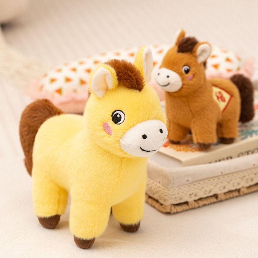 Soft Horse Mascot Stuffed Animal PP Cotton Horse Plush Doll Pentant Year of Horse