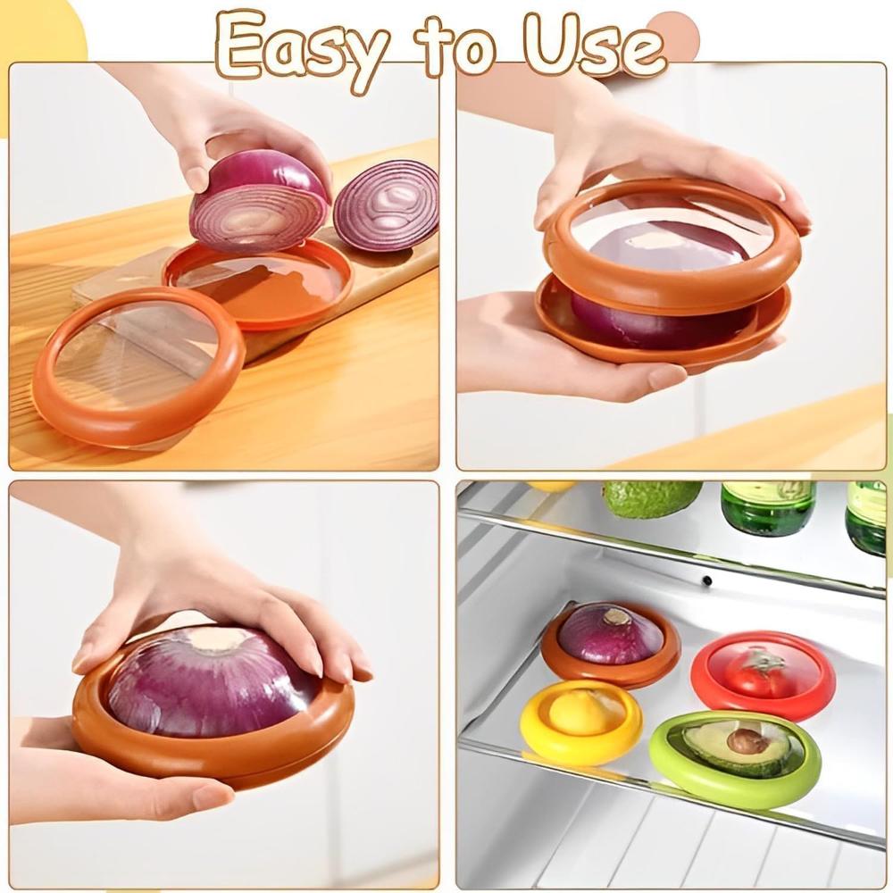 Reusable Food Saver Boxes Half Cut Fruit Fresh Retractable Film Storage Container Fruit Preservation Seal Cover For Kitchen Tool