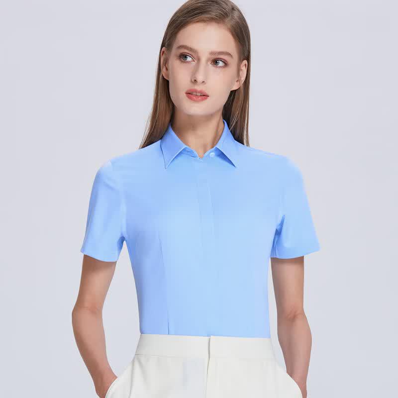 

Women s Short-Sleeve Professional Blend Shirt 165/88