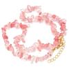 1 Strand 43cm Irregular Gravel Bead Choker Necklace Natural Stone Crystal Necklace Lobster Clasp Chain For Women Jewelry Gift