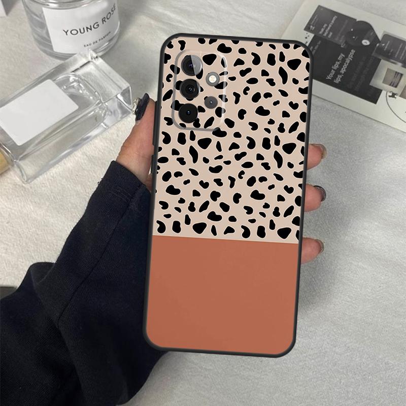Boho Botanical Leaf Cow Cactus Case For Samsung Galaxy A56 A36 A16 A33 A13 A23 A52 A32 A12 A54 A34 A14 A53 A15 A35 A55 A17