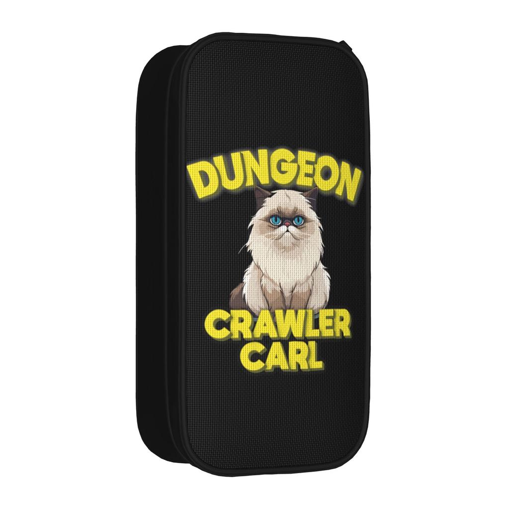Dungeon Crawler Carl Cat Pencil Cases Classic Pen Box Bags Girls Boys Large Storage Supplies Cosmetic Pencil Pouch