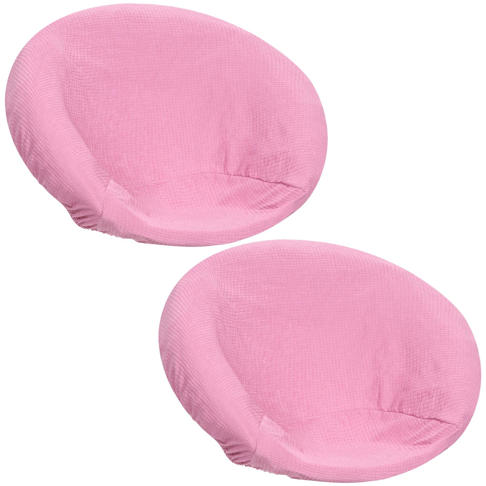 

2Pcs Saucer Chair Cover Removable Round Moon Chair Protector High Elastic Papasan Cushion Cover Machine Washable