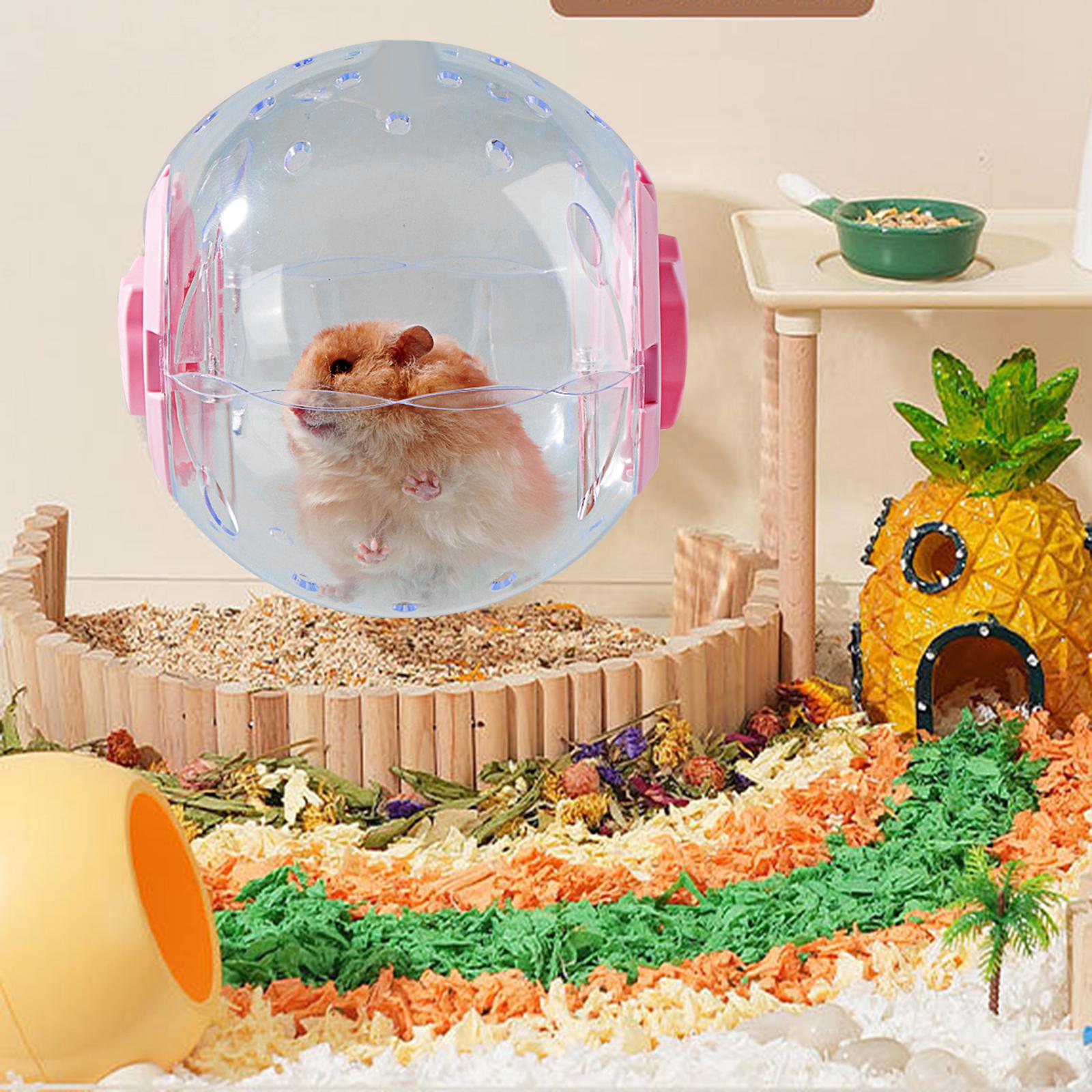 

7 Inch Hamster Running Ball Wheel, Jogging Ball, Small Animal Toy, Versatile, PP рожевий