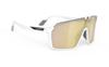 Sportsonnenbrille Weiß Matt Multi Laser Gold SPINSHIELD Geeignet für Rennrad und Golf [Rudy Project] - Radfahren, Fahrräder, Joggen, - SP725758-0000