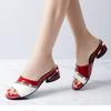 Sandales Femmes Women Fashion High Quality Peep Toe High Heel Sandals Ladies Spring Comfort Pu Leather Sandals A5979