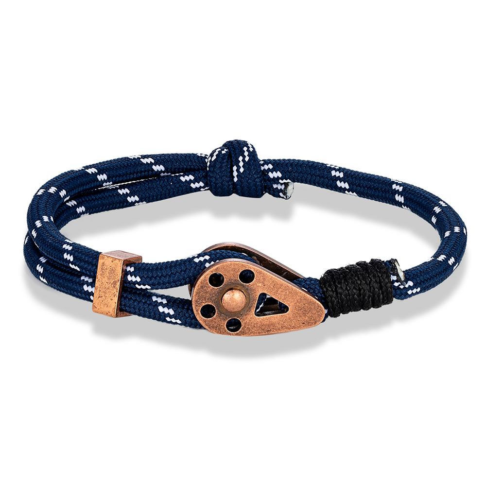 Lokomotive Herren Punk Rock Seilbahn Schnalle Armband Verstellbar Nautische Seilarmbänder Berg Camping Schnallen Zubehör